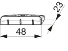 Schließteile 12 mm Luft 13 Versatz