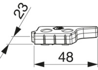 Hebeteile mit Positionszapfen 12 x 3 mm 12L  Eurofalz FT 24 mm 13V