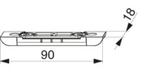 Riegelschließteile für Stangenausschluss 8x4