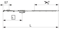 Dreh-Getriebe DM 15 fix i.S. mit Kippschwinge