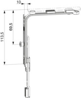 Eckumlenkungen i.S. für Schrägfenster