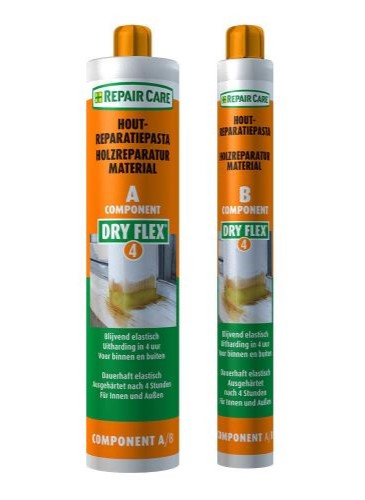 Repair Care DRY FLEX® 4 für die schnelle und effiziente Holzergänzung oder Holzreparatur im Innen-und Außenbereich