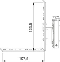 MACO MM Falzecklagerband DT130 für Fenstertür mit ÜV links/rechts