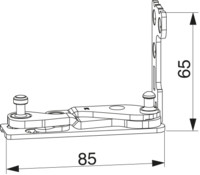 MACO Ecklager Multi Power PVC für Bodenschwelle linsk/rechts