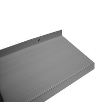 Alu Balkonaustrittprofil mit Folie EV1 längsgeriffelt