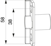 MACO Anpressverschluss verdeckt einbohrbar AS/DTuni Eurofalz R0 Rahmenteil 12L FT