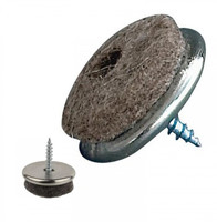 Filzmöbelgleiter mit Schraube 20 mm grau