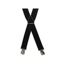 EIKO Hosenträger Clip/Lederrückenteil 186304 grau/blau 50mm