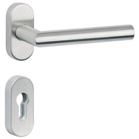 TOPFORM Obj.-Ovalrosetten-Garnituren "JUPITER" PZ/PZW - Edelstahl - Feuerschutz