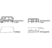 GU HST Aufsatzschiene für Holz (IV68) Schema A - EV1