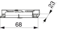 MACO Schließteil i.S. mit Positionszapfen 12x3 mm FT24 13V Schrägverschraubung