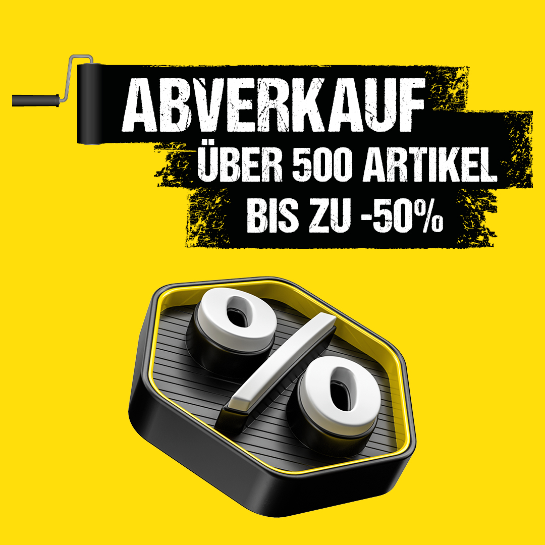 Abverkauf: Über 500 Artikel - bis zu 50% Rabatt! Nur solange der Vorrat reicht!